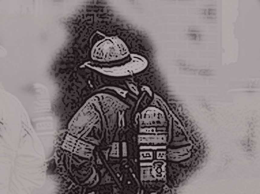 morse-you-were 带全装备的消防队员