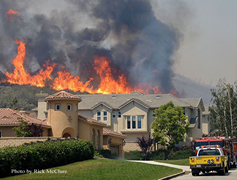 火灾摄影:加州野地火灾