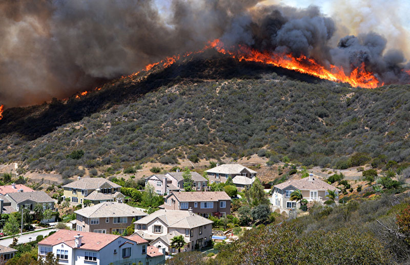 火灾摄影:加州野地火灾
