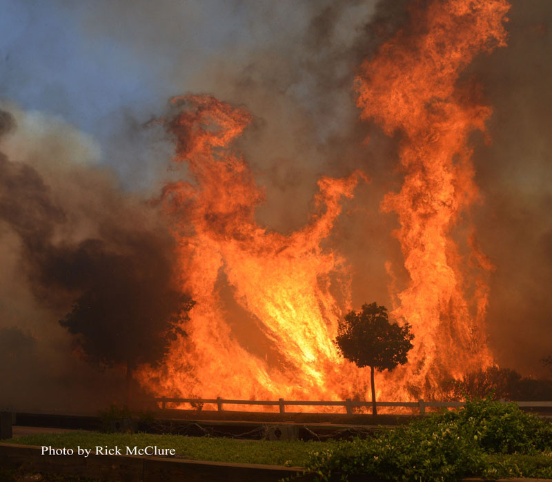 火灾摄影:加州野地火灾