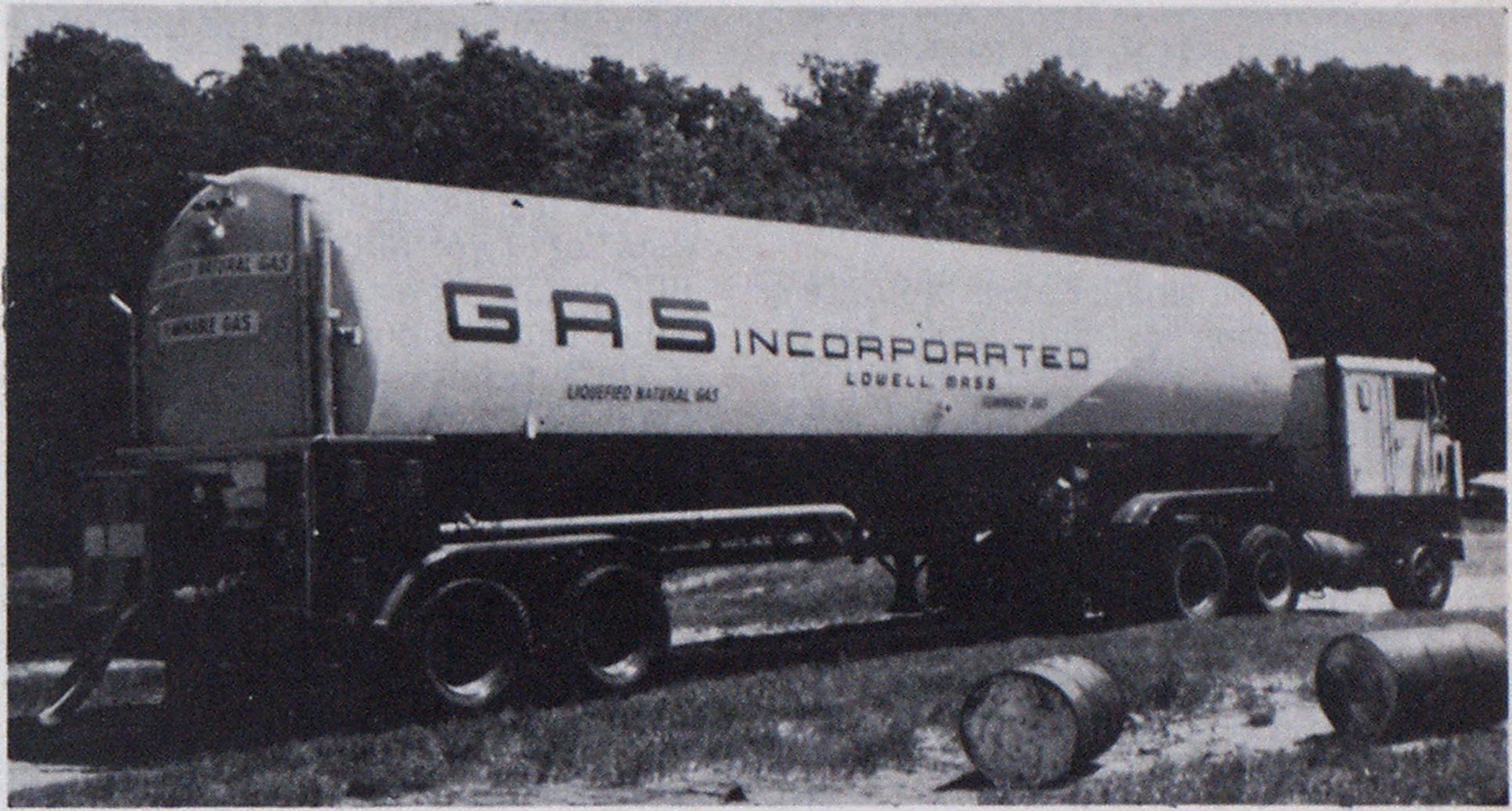 低温油轮，如气体所拥有的，罗贝尔，乳头，质量。，在州际公路上携带液化天然气